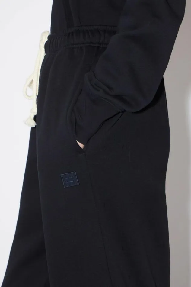Acne Studios Trousers Woman Fleece SweatpantsUnisex Black
