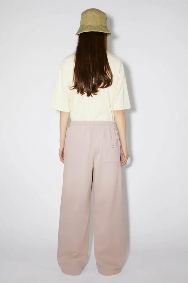 Acne Studios Trousers Woman Fleece SweatpantsUnisex Dusty Beige