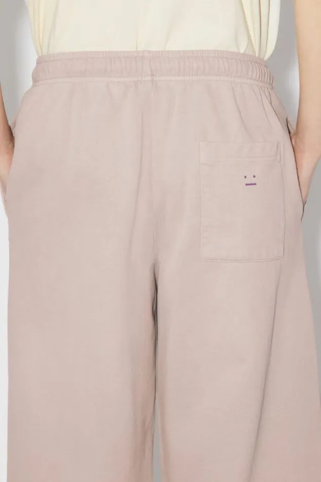 Acne Studios Trousers Woman Fleece SweatpantsUnisex Dusty Beige