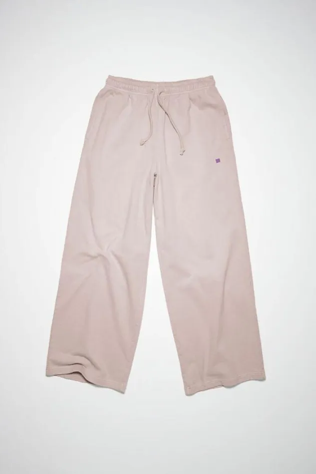 Acne Studios Trousers Woman Fleece SweatpantsUnisex Dusty Beige