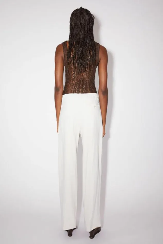 Acne Studios Trousers Woman Linen Blend Trousers Cream White