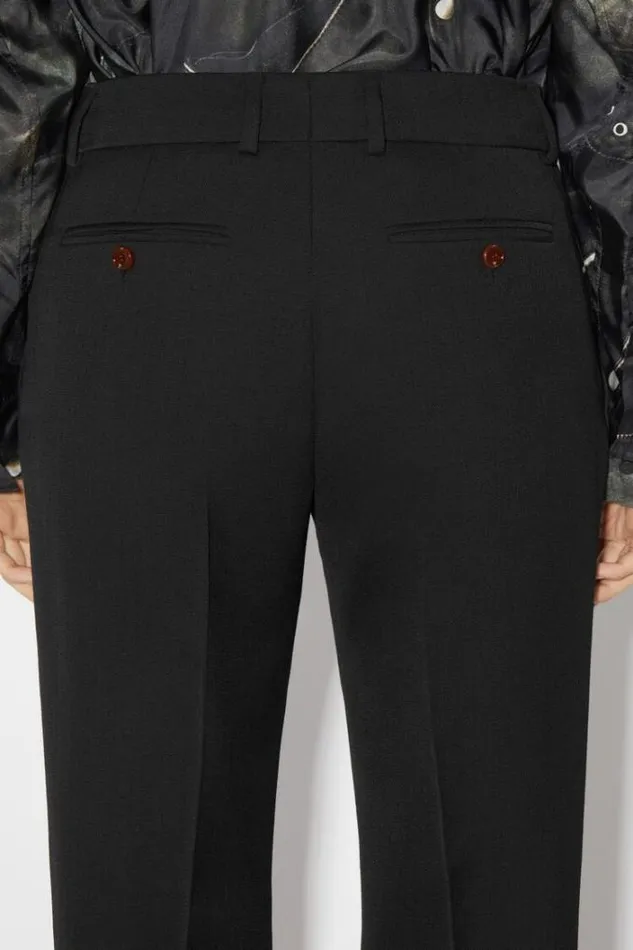 Acne Studios Trousers Woman Narrow Tailored Trousers Black
