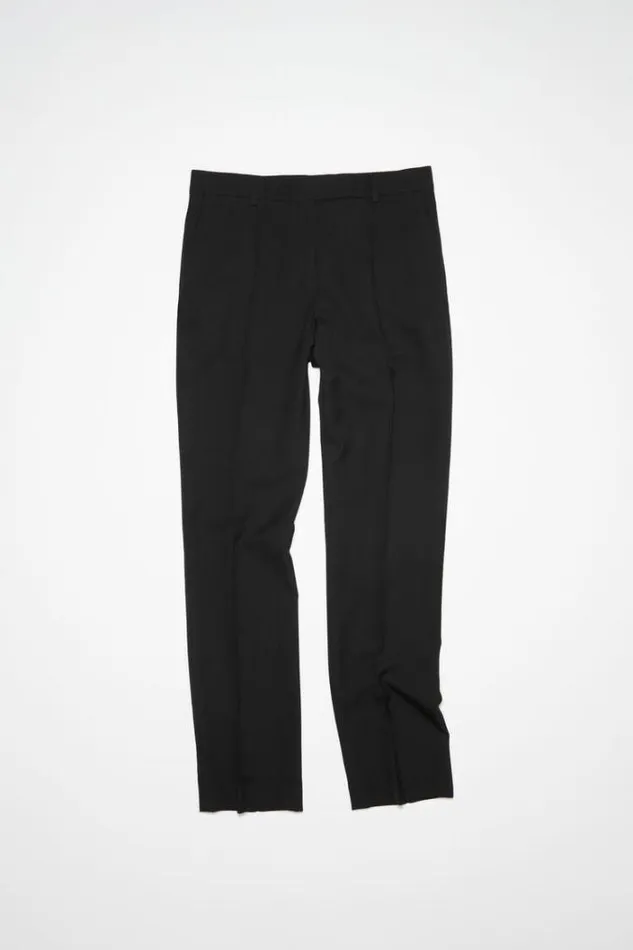 Acne Studios Trousers Woman Narrow Tailored Trousers Black