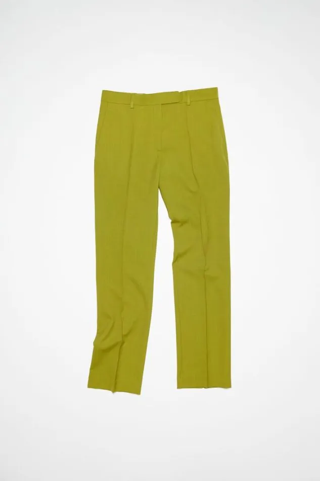 Acne Studios Trousers Woman Narrow Tailored Trousers Seaweed Green
