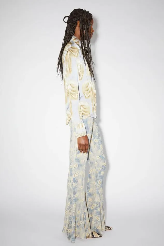 Acne Studios Trousers Woman Printed Trousers BlueBeige