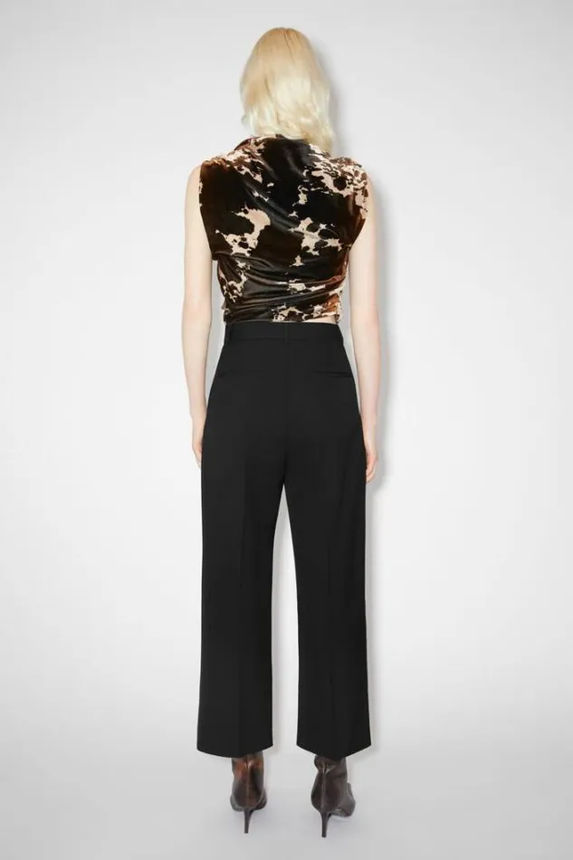 Acne Studios Trousers Woman Relaxed Tailored Trousers Black