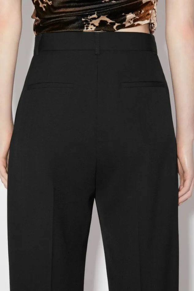Acne Studios Trousers Woman Relaxed Tailored Trousers Black