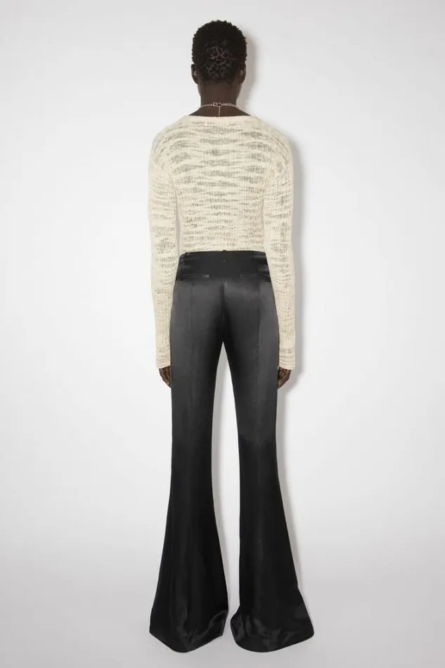 Acne Studios Trousers Woman Satin Trousers Black