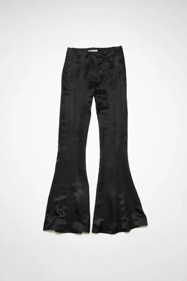 Acne Studios Trousers Woman Satin Trousers Black