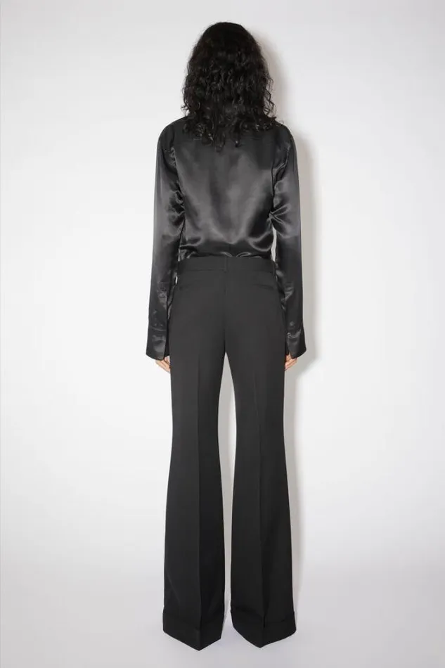 Acne Studios Trousers Woman Tailored Flared Trousers Black