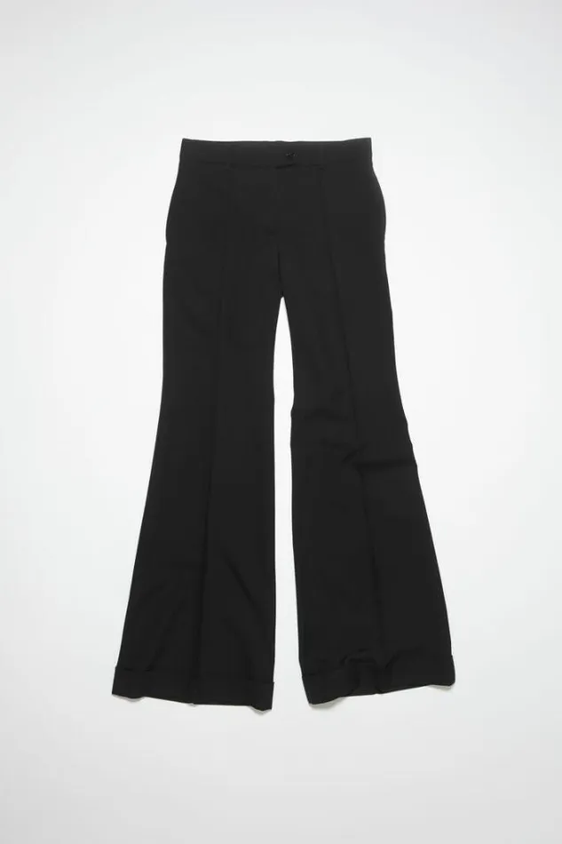 Acne Studios Trousers Woman Tailored Flared Trousers Black