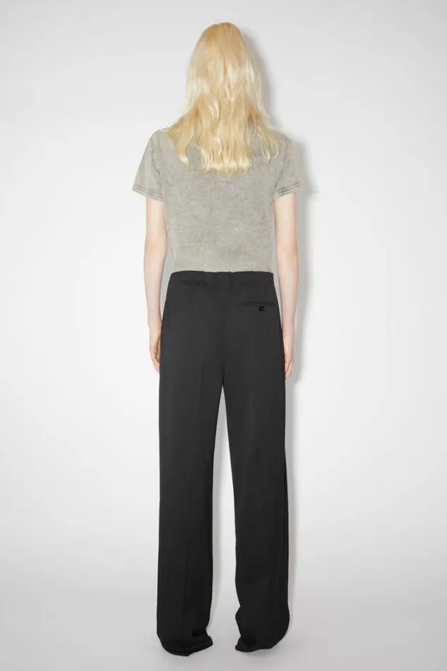 Acne Studios Trousers Woman Tailored Herringbone Trousers Black