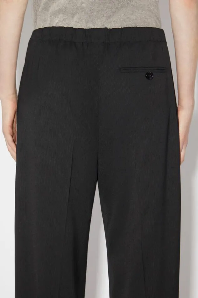 Acne Studios Trousers Woman Tailored Herringbone Trousers Black