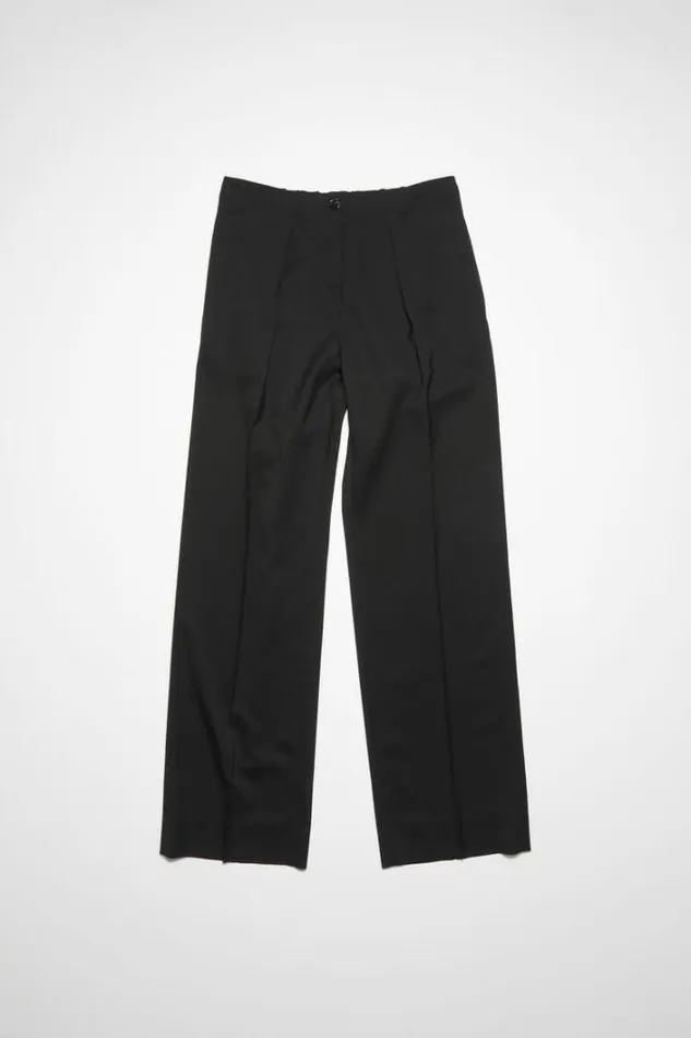 Acne Studios Trousers Woman Tailored Herringbone Trousers Black