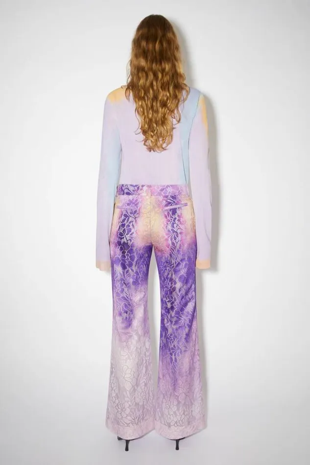 Acne Studios Trousers Woman Tailored Trousers Purple