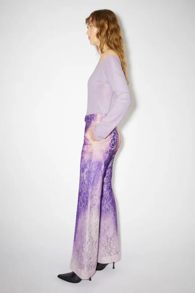 Acne Studios Trousers Woman Tailored Trousers Purple