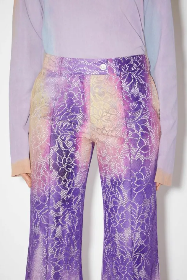 Acne Studios Trousers Woman Tailored Trousers Purple