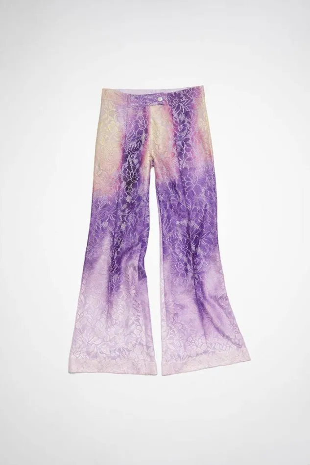 Acne Studios Trousers Woman Tailored Trousers Purple
