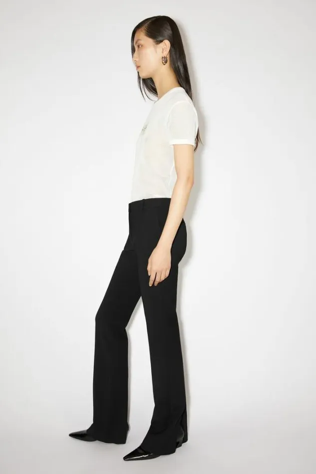 Acne Studios Trousers Woman Tailored Wool Blend Trousers Black