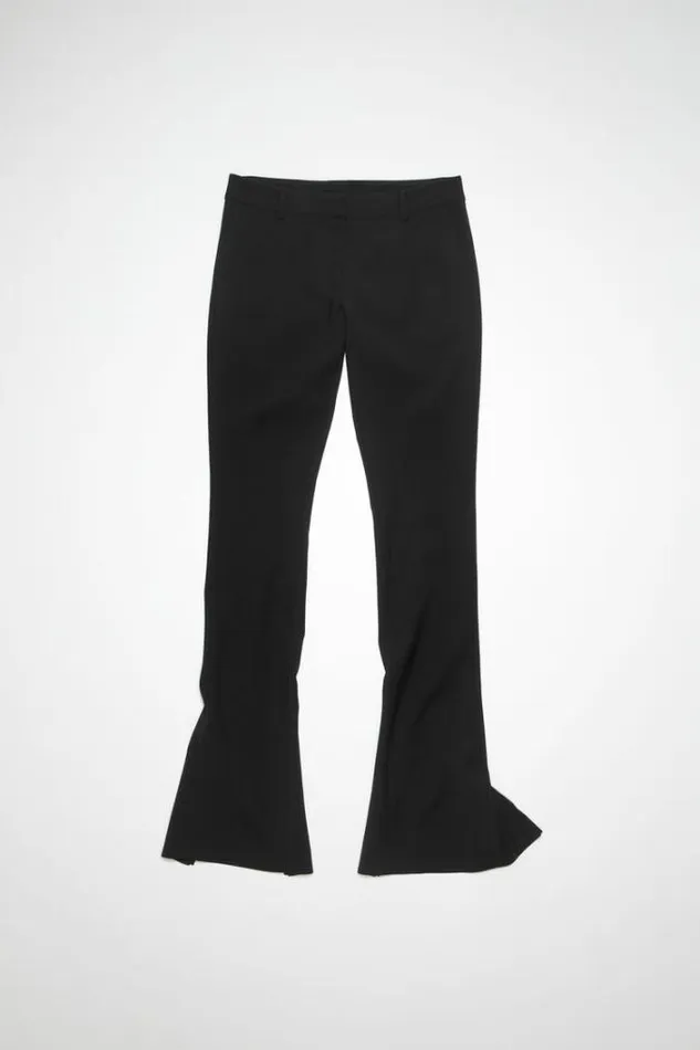 Acne Studios Trousers Woman Tailored Wool Blend Trousers Black