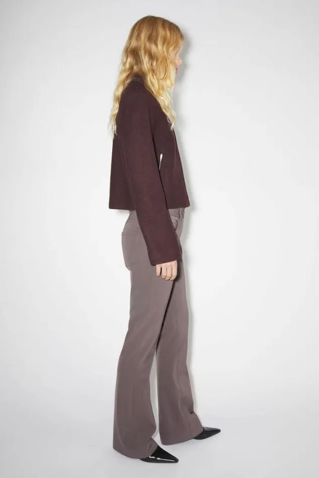 Acne Studios Trousers Woman Wool Blend Trousers Dove Purple