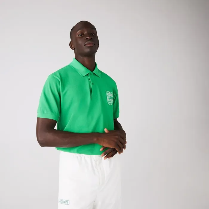 and The Everglades Foundation CoBranded Polo Green Mens Lacoste Polos USA