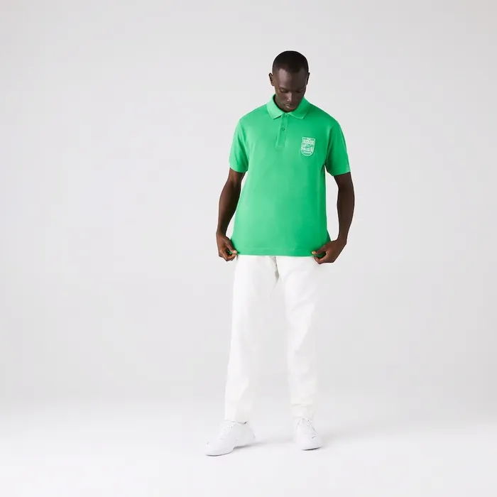 and The Everglades Foundation CoBranded Polo Green Mens Lacoste Polos USA