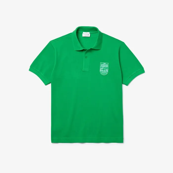 and The Everglades Foundation CoBranded Polo Green Mens Lacoste Polos USA