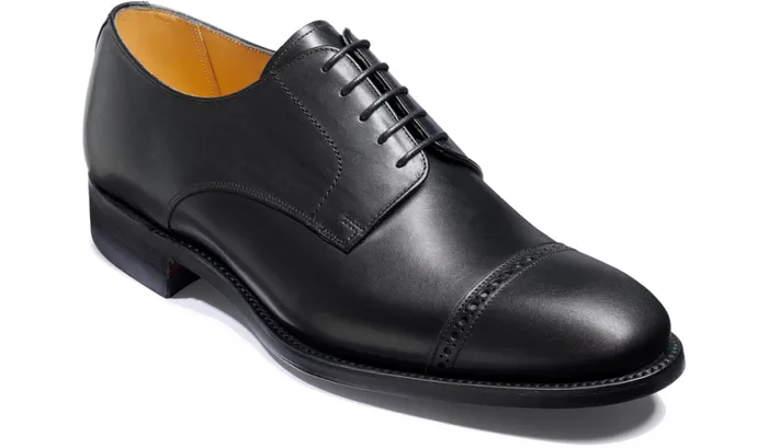 Angel 8211 Black Calf Mens Barker Shoes Derbys