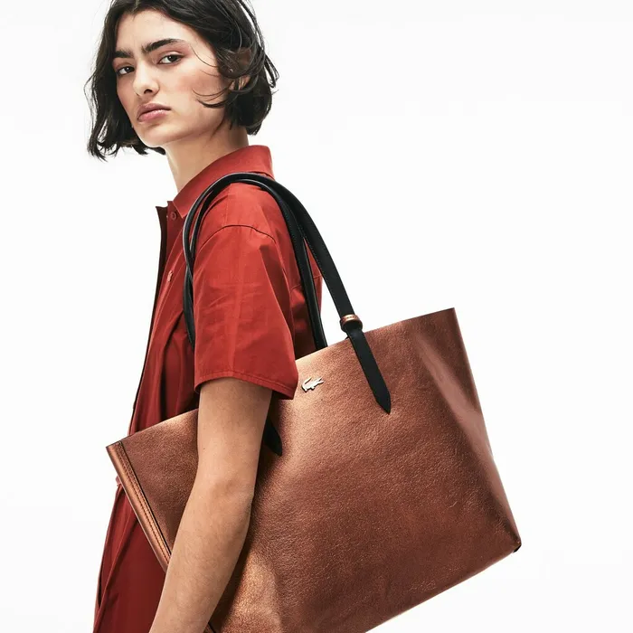 Anna Reversible Matte And Iridescent Leather Tote Black 2132 Womens Lacoste Bags Online Store Anna Reversible Matte And Iridescent Leather Tote Black 2132 Womens Lacoste Bags Online Store