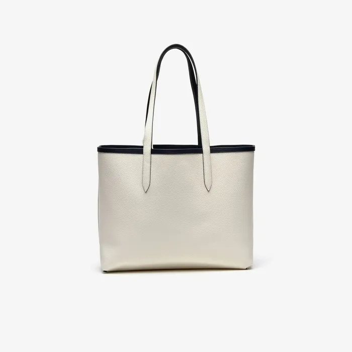 Anna Reversible Tote Bag Dark Sapphire Marshmallow Womens Lacoste Bags Outlet
