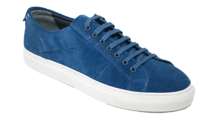 Archie 8211 Classic Blue Suede Mens Barker Shoes Sneakers