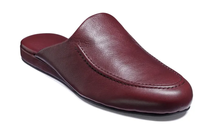 Aspen 8211 Burgundy Leather Mens Barker Shoes Slippers