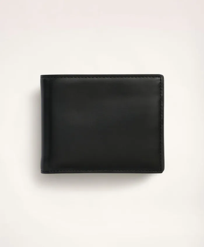 Bags andamp Leather Goods Men Brooks Brothers Leather Billfold Black