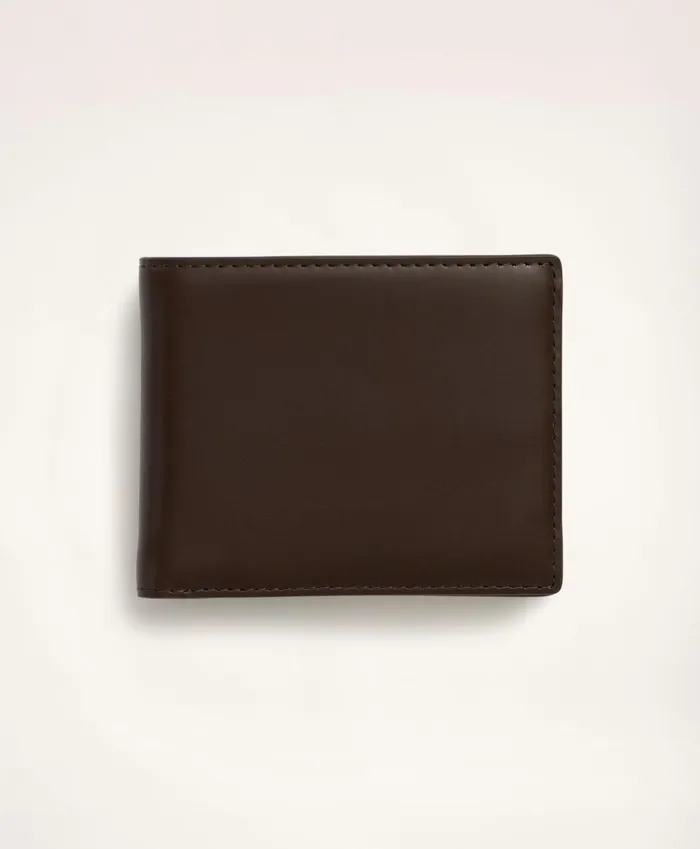 Bags andamp Leather Goods Men Brooks Brothers Leather Billfold Brown