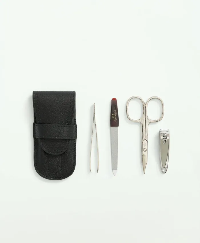 Bags andamp Leather Goods Men Brooks Brothers Manicure Set Black