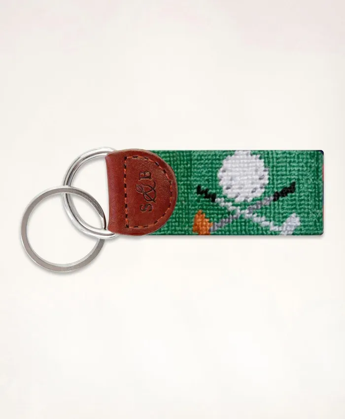 Bags andamp Leather Goods Men Brooks Brothers Smathers andamp Branson Cotton Needlepoint Key Fob Multi Bags andamp Leather Goods Men Brooks Brothers Smathers andamp Branson Cotton Needlepoint Key Fob Multi