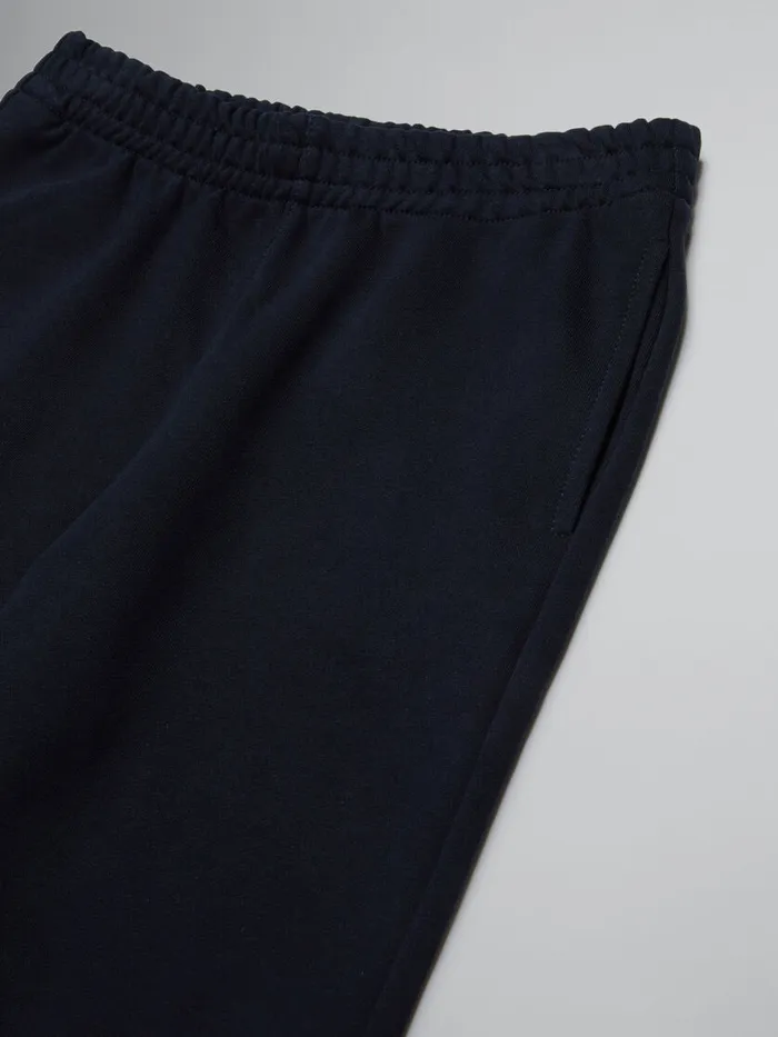 Balck Fleece Baggy Trousers With Logo Kids Marni