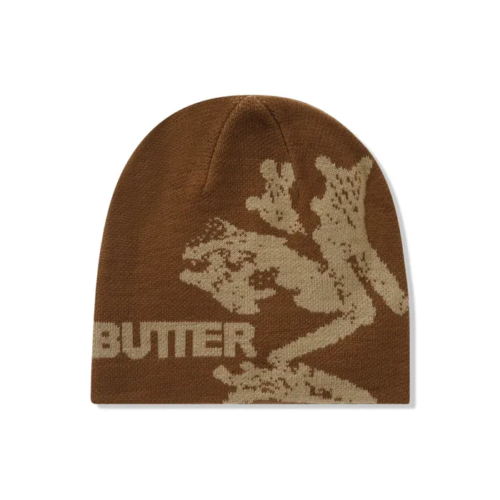 Beanies Men Butter Goods Amphibian Skull Beanie Brown