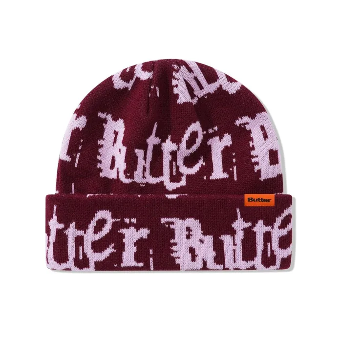Beanies Men Butter Goods Breakdown Beanie Wine