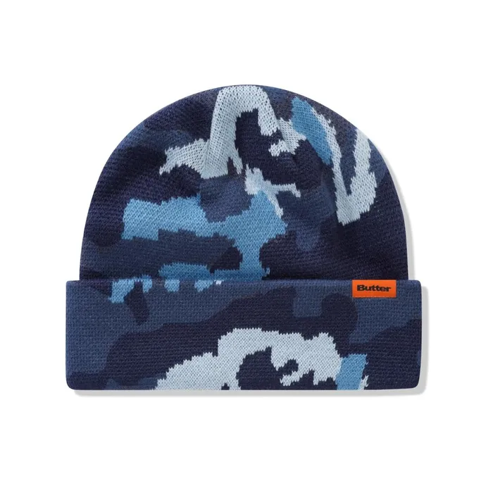 Beanies Men Butter Goods Camo Cuff Beanie Marine Camo