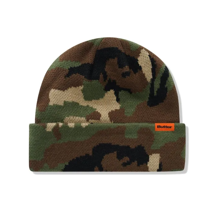 Beanies Men Butter Goods Camo Cuff Beanie Woodland Camo