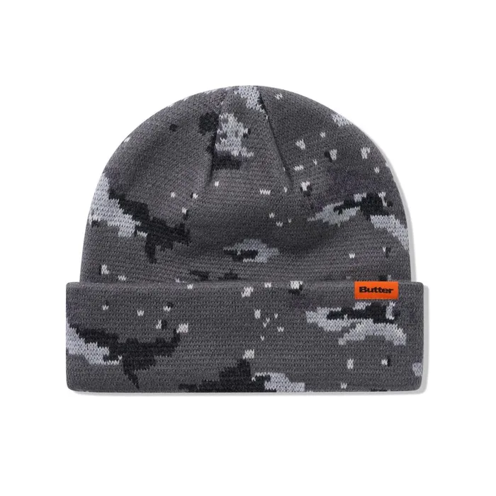 Beanies Men Butter Goods Desert Camo Beanie Charcoal