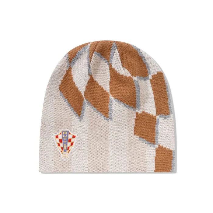 Beanies Men Butter Goods Flag Skully Beanie Cream