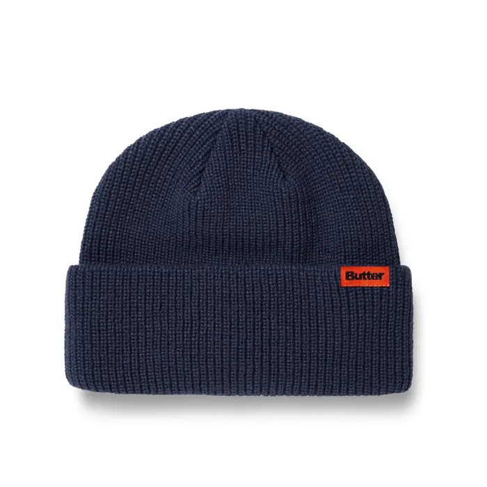 Beanies Men Butter Goods Tall Wharfie Beanie Navy