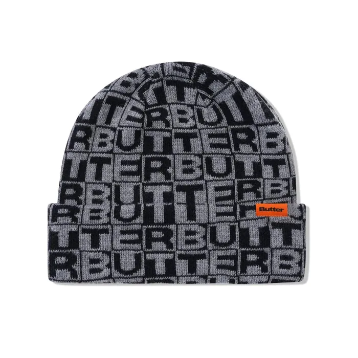 Beanies Men Butter Goods Tiles Beanie Black