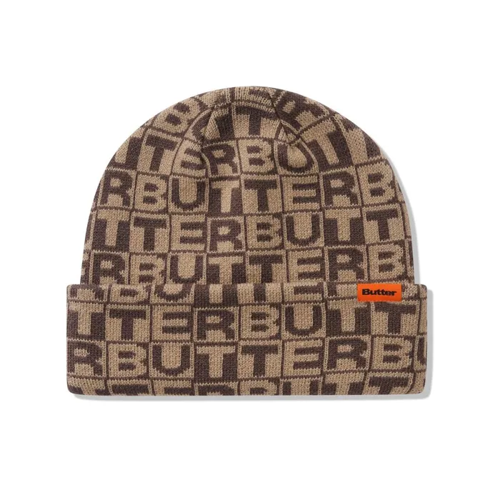 Beanies Men Butter Goods Tiles Beanie Brown
