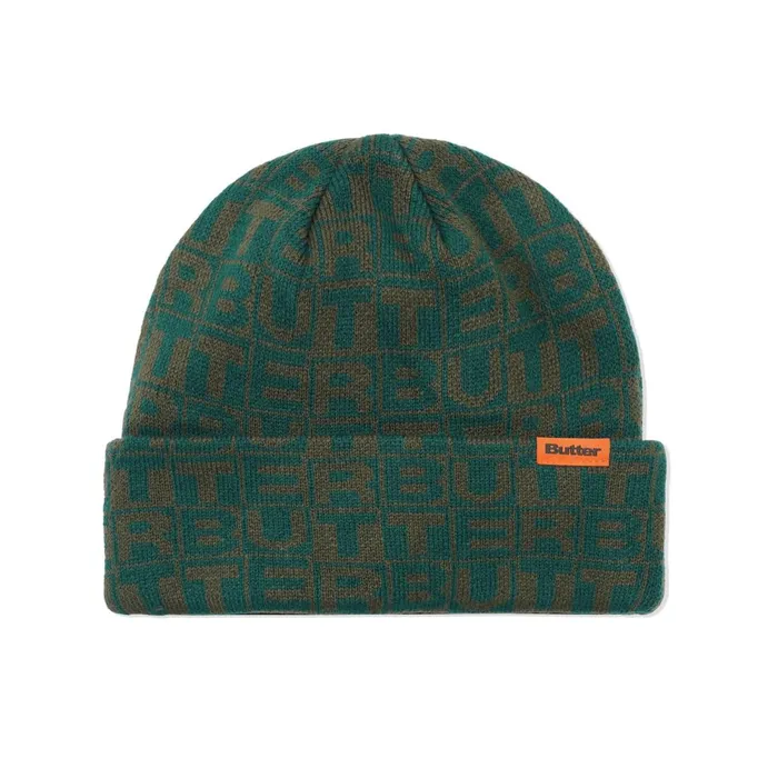 Beanies Men Butter Goods Tiles Beanie Green