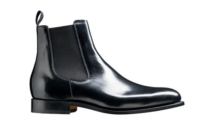 Bedale 8211 Black HiShine Mens Barker Shoes Boots