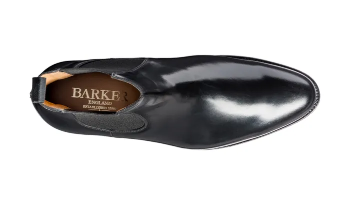 Bedale 8211 Black HiShine Mens Barker Shoes Boots